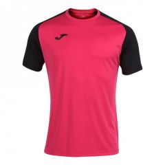 Футболка Joma ACADEMY IV рожево-чорна 101968.501, Колір: рожевий, Розмір виробника: L