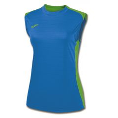 Майка жіноча синьо-салатова Joma CAMPUS II 900246.720, Колір: синій, Розмір виробника: L