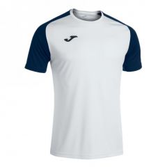 Футболка Joma ACADEMY IV біло-темно-синя 101968.203, Колір: темно-синій, Розмір виробника: L