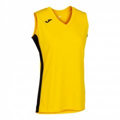 Майка баскетбольна жіноча Joma CANCHA III жовто-чорна 901129.901, Колір: жовтий, Розмір виробника: L