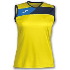 Майка жовто-темно-синя жіноча Joma CREW II 900465.903, Колір: жовтий, Розмір виробника: М