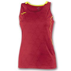 Майка бігова жіноча Joma OLIMPIA 900445.609 червоно-жовта, Колір: червоний, Розмір виробника: S