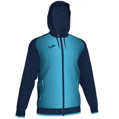 Олімпійка з капюшоном Joma SUPERNOVA 101285.342 темно-синьо-бірюзова, Колір: бірюзовий, Розмір виробника: XS