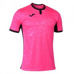 Футболка Joma TOLETUM II рожево-чорна 101476.031, Колір: рожевий, Розмір виробника: 5XS