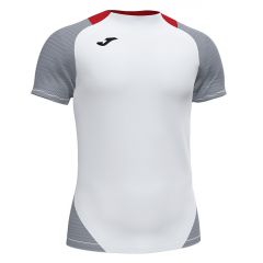 Футболка Joma ESSENTIAL II 101508.203 бело-красная, Цвет: белый, Размер производителя: S