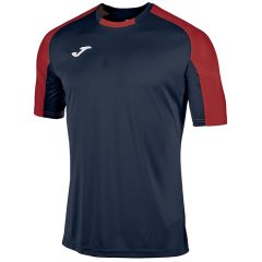 Футболка для футболу Joma ESSENTIAL 101105.306 темно-синьо-червона, Колір: темно-синій, Розмір виробника: 5XS