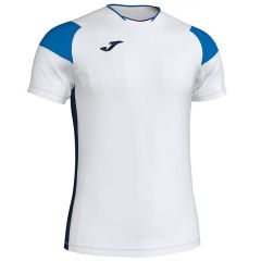 Футболка Joma CREW III 101269.207 біло-синьо-темно-синя, Колір: синій, Розмір виробника: 2XS