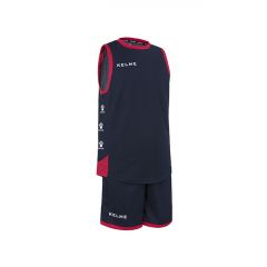 Комплект баскетбольної форми б/р Kelme VITORIA темно-синьо-рожевий 80803.0059, Колір: темно-синій, Розмір виробника: 2XL