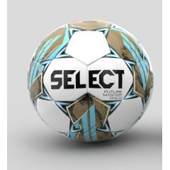 М’яч футзальний SELECT Futsal Future Master Gold FIFA Basic v24 (565) біло/синьо/золотий, official size, Колір: синій, Розмір: розмір 4