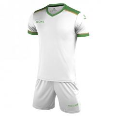 Комплект футбольної форми Kelme SEGOVIA біло-зелений 3871001.9105, Колір: білий, Розмір виробника: 2XL