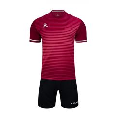 Комплект футбольної форми Kelme MALAGA бордово-чорний 3801169.9691, Колір: бордовий, Розмір виробника: XS