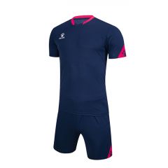 Комплект футбольної форми Kelme GIRONA темно-синьо-рожевий 3801099.9420, Колір: темно-синій, Розмір виробника: XS