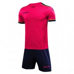 Комплект футбольної форми дитячий Kelme SEGOVIA рожево-темно-синій 8351ZB3158.9914, Колір: рожевий, Розмір виробника: 130