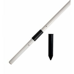 Кутовий флагшток SELECT Bendable corner pole (232) сір/чорн