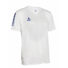 Футболка SELECT Pisa player shirt s/s (017) бело/синий, Цвет: белый, Размер производителя: 3XS