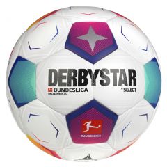 Мяч футбольный SELECT DERBYSTAR Bundesliga Brillant Replica v23 (672) бело/сине/фиолетовый, Размер: размер 5