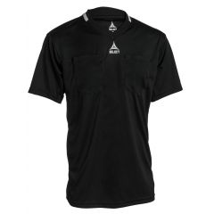 Футболка арбітра SELECT Referee Shirt S/S v21 (627) чорний/чорний, Колір: чорний, Розмір виробника: XS