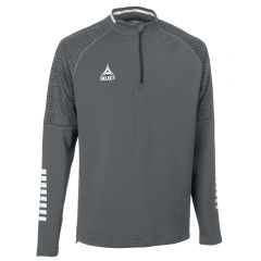 Тренировочная кофта SELECT Monaco v24 training sweat 1/2 zip (909) серо/белый, Цвет: серый, Размер производителя: М