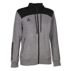 Толстовка SELECT Oxford zip hoodie women (880) сіро/чорний, Колір: сірий, Розмір виробника: XS