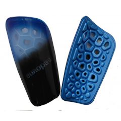 Щитки футбольные Europaw light черно-голубые, Цвет: голубой