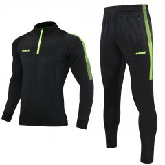 Спортивний костюм Europaw Limber Up 2101 Short zipper чорно-салатовий, Колір: чорний, Розмір виробника: XS