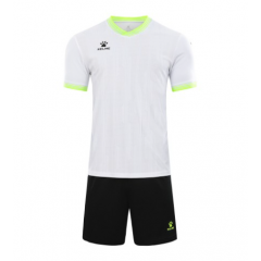Комплект футбольної форми Kelme IBIZA біло-салатово-чорний 8351ZB1082.9100, Колір: білий, Розмір виробника: М