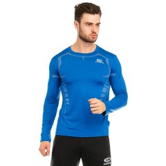 Футболка компрессионная Europaw ls top синяя, Цвет: синий, Размер производителя: S