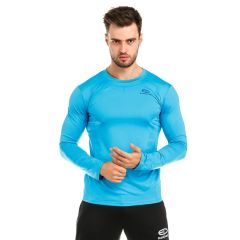 Термобілизна футболка компресійна Europaw ls top блакитна, Колір: блакитний, Розмір виробника: S