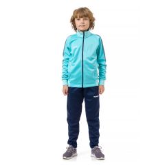 Спортивний костюм для дітей Europaw Limber Up Kid 2101 Long zipper бірюзово-темно-синій, Колір: бірюзовий, Розмір виробника: 3XS