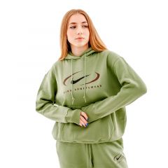 Кофта Nike NS FLC OS PO HD SWSH FN7698-386, Колір: хакі, Розмір виробника: М