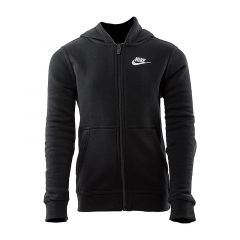 Кофта Nike B NSW HOODIE FZ CLUB BV3699-010, Колір: чорний, Розмір виробника: 128-137