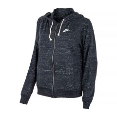 Кофта Nike W NSW GYM VNTG EASY FZ HOODIE DM6386-010, Колір: чорний, Розмір виробника: S