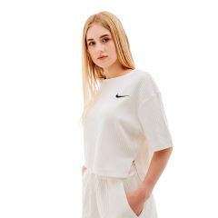 Футболка Nike W NSW RIB JRSY SS TOP DV7870-133, Колір: білий, Розмір виробника: L