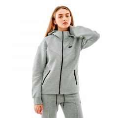 Толстовка Nike Sportswear Tech Fleece Windrunner WomenS Full-Zip Hoodie FB8338-063, Колір: сірий, Розмір виробника: XS