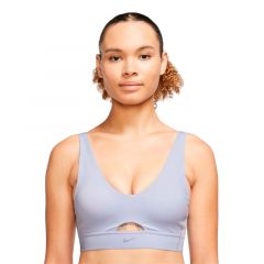 Топ Nike W NK DF INDY PLUNGE CUTOUT BRA DV9837-536, Колір: фіолетовий, Розмір виробника: L