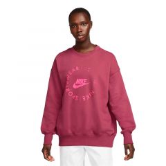 Світшот Nike W NSW FLC OS CREW PRNT SU FD4234-653, Колір: рожевий, Розмір виробника: S