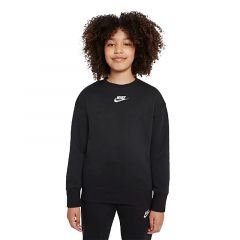 Світшот Nike G NSW CLUB FLC BF CREW LBR DD7473-010, Колір: чорний, Розмір виробника: 128-137