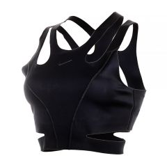Топ Nike W NK FM DF BRA 24 FQ2640-010, Колір: чорний, Розмір виробника: S