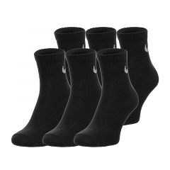 Шкарпетки Nike U NK EVERYDAY CSH ANKL 6PR 132 SX7669-010, Колір: чорний, Розмір: 34-38