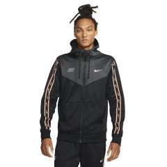 Кофта Nike M NSW REPEAT SW PK FZ HOODY DX2025-010, Колір: чорний, Розмір виробника: S