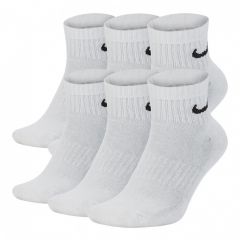 Шкарпетки Nike U NK EVERYDAY CSH ANKL 6PR 132 SX7669-100, Колір: білий, Розмір: 46-50