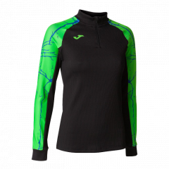 Реглан для бігу жіночий Joma ELITE IX чорно-салатовий 901649.117, Колір: салатовий, Розмір виробника: М