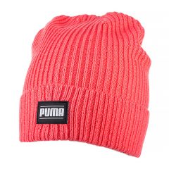 Шапка PUMA Ribbed Classic Cuff Beanie 2403808, Цвет: коралловый, Размер: Взрослый
