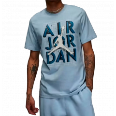 Футболка JORDAN M J BRAND JM STACK SS CREW FN5978-436, Колір: блакитний, Розмір виробника: XL