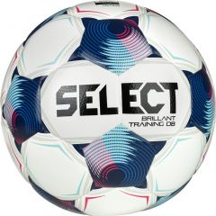 М'яч футбольний SELECT Brillant Training DB v25 (FIFA Basic) (002) біло/синій, Колір: білий, Розмір: розмір 4