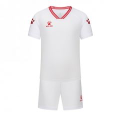 Комплект футбольної форми дитячий Kelme FARO біло-червоний 8451ZB3246.9107, Колір: білий, Розмір виробника: 150