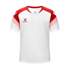 Футболка дитяча Kelme BRAVO біло-червона 7351TX3093.9107, Колір: білий, Розмір виробника: 150