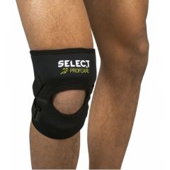 Наколінник SELECT 6207 Knee support for jumper's knee (228) чорно/зелений, Розмір виробника: 2XL