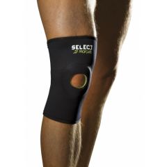 Наколінник з отвором SELECT 6201 Open patella knee support (010) чорний, Розмір виробника: XS