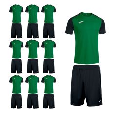Комплект футбольної форми на команду Joma ACADEMY IV (101968.451/100053.100), Колір: зелений